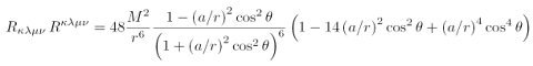 Riemannsche Invariante der Kerr-Lösung