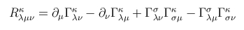 Riemannscher Krümmungstensor, ein Tensor 4. Stufe