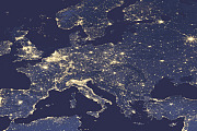  Light pollution in Europe 