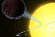 Illustration des Exoplaneten WASP-12b