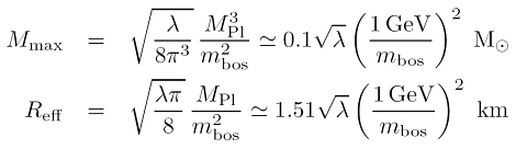 maximale Masse eines Bosonensterns mit Selbstwechselwirkung