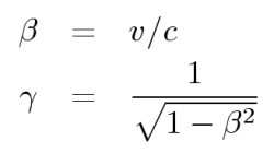 Definition des Lorentz-Faktors