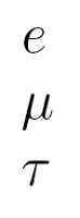drei Leptonenfamilien