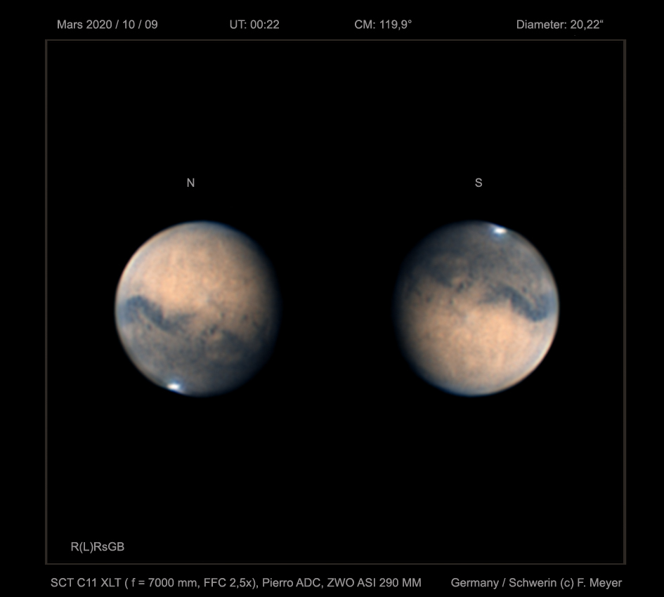 Mars am 10. September 2020 Spektrum der Wissenschaft