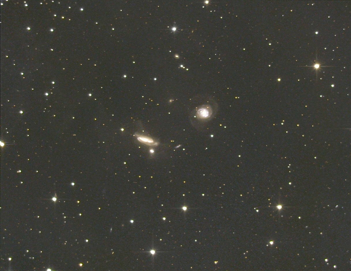 NGC 7769 und das wechselwirkende Paar NGC 7770/7771 im Pegasus