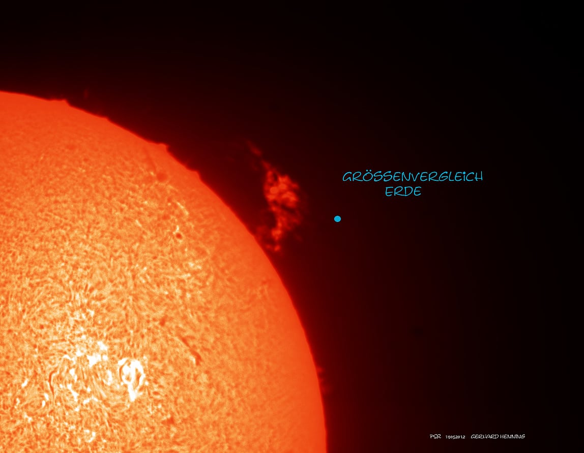 Sonne Im Vergleich Zur Erde www.spektrum.de