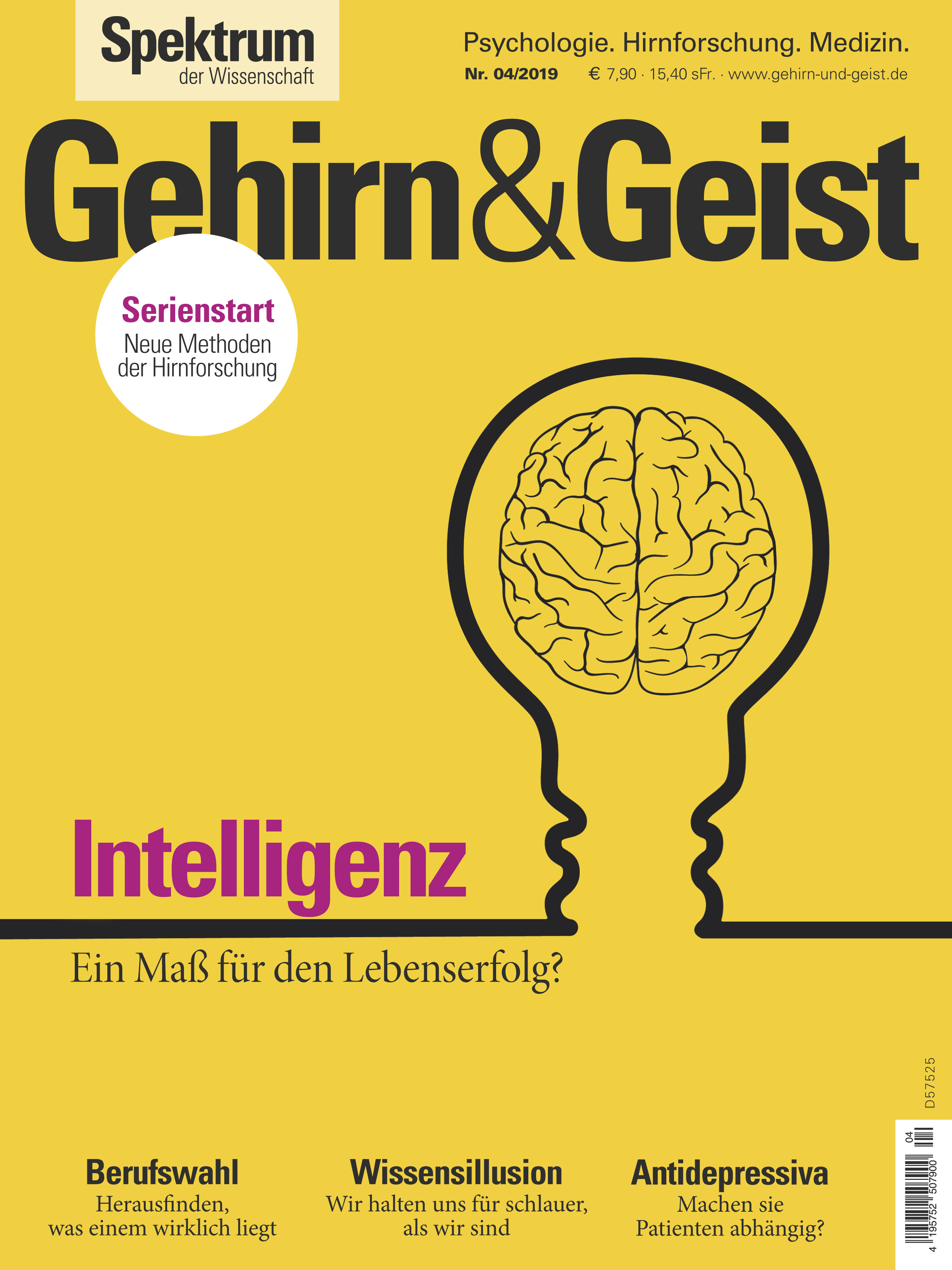 Gehirn&Geist 4/2019 Cover