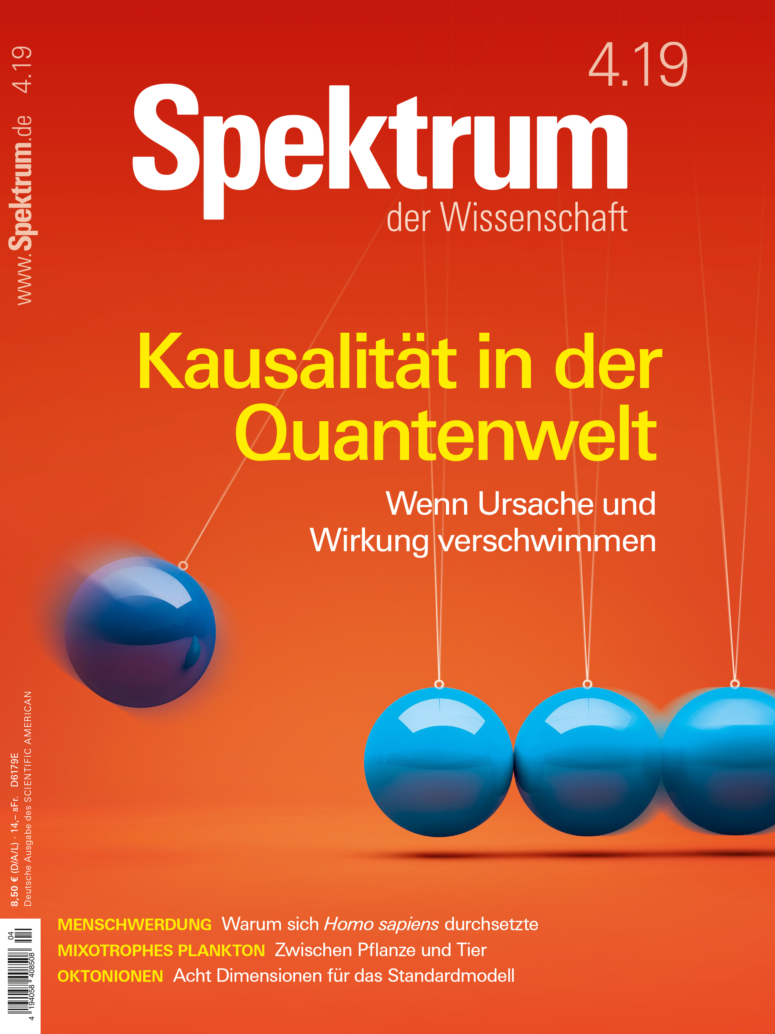Spektrum der Wissenschaft 4/2019 Cover