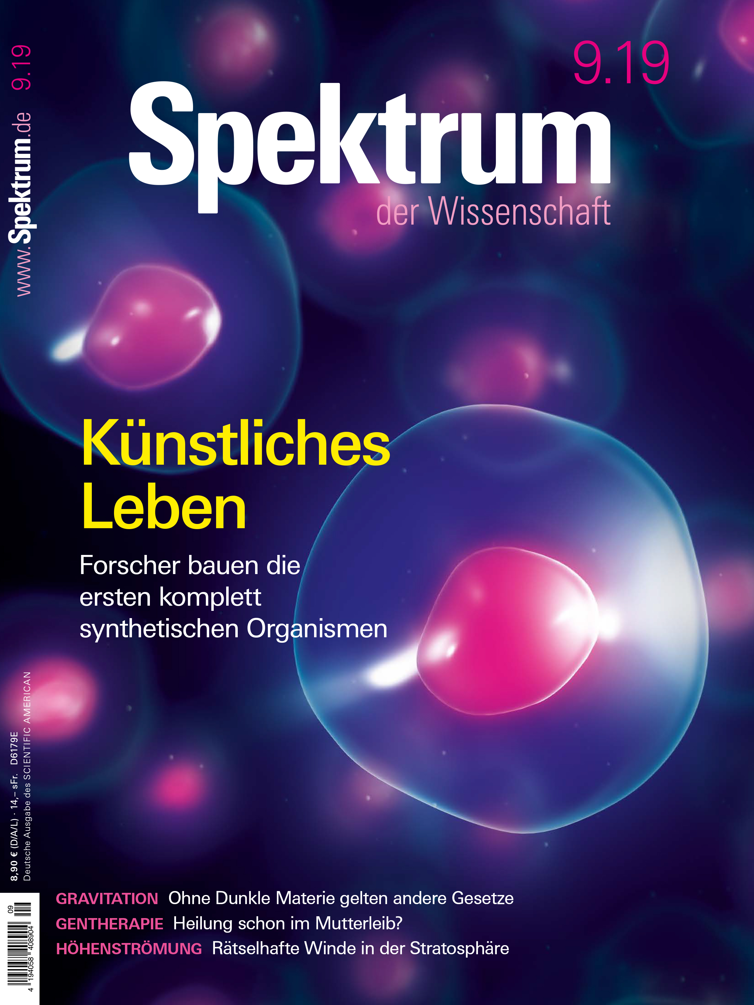 Spektrum der Wissenschaft 9/2019 Cover
