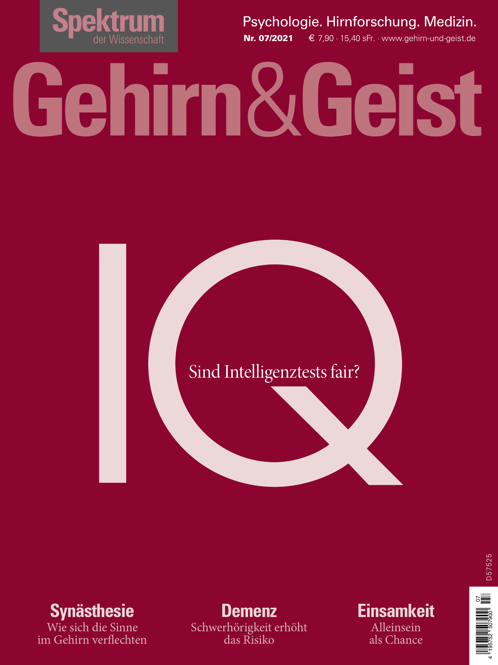 Gehirn&Geist 7/2021 Cover