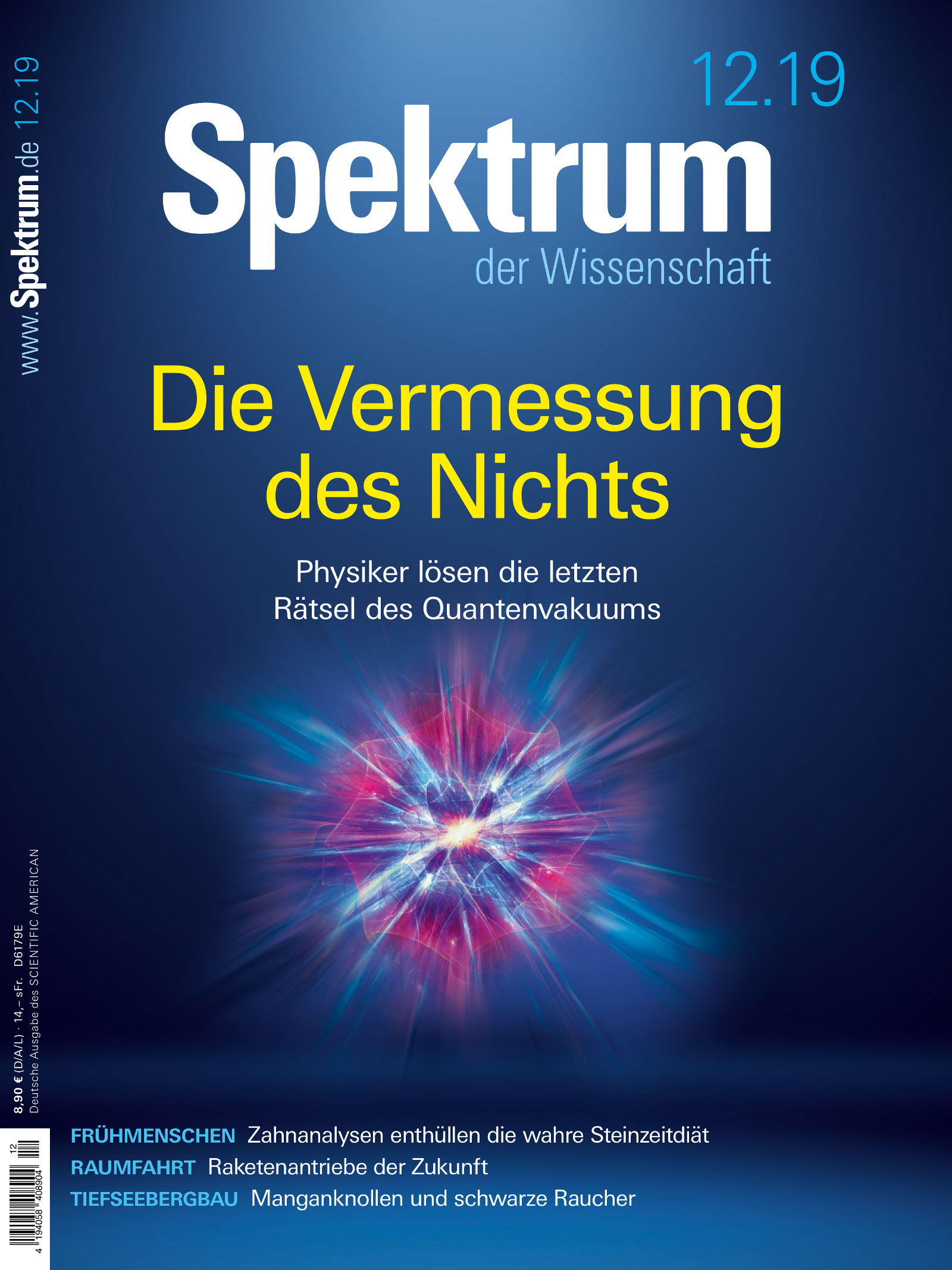 Spektrum der Wissenschaft 12/2019 Cover