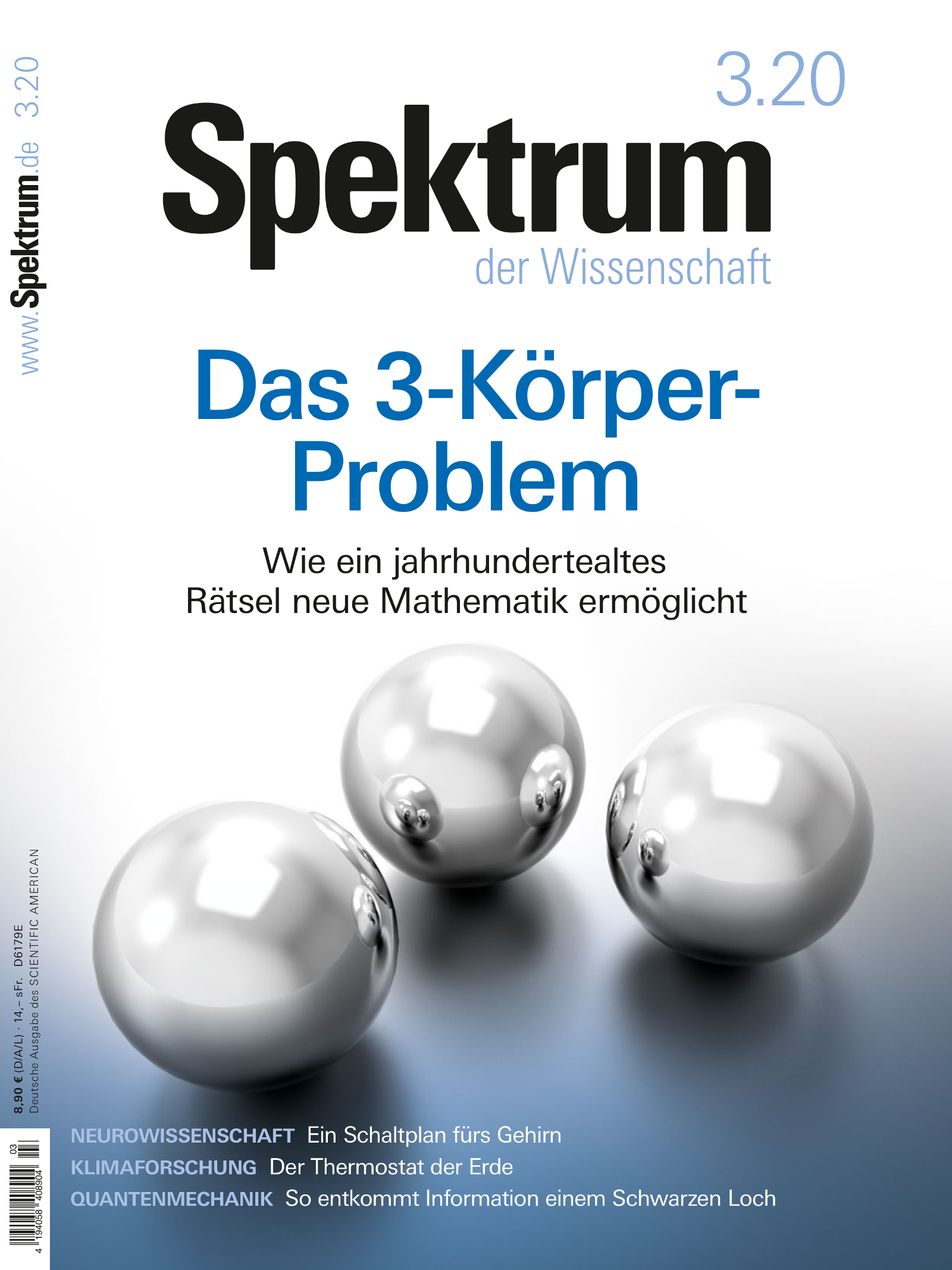 Spektrum der Wissenschaft 3/2020 Cover