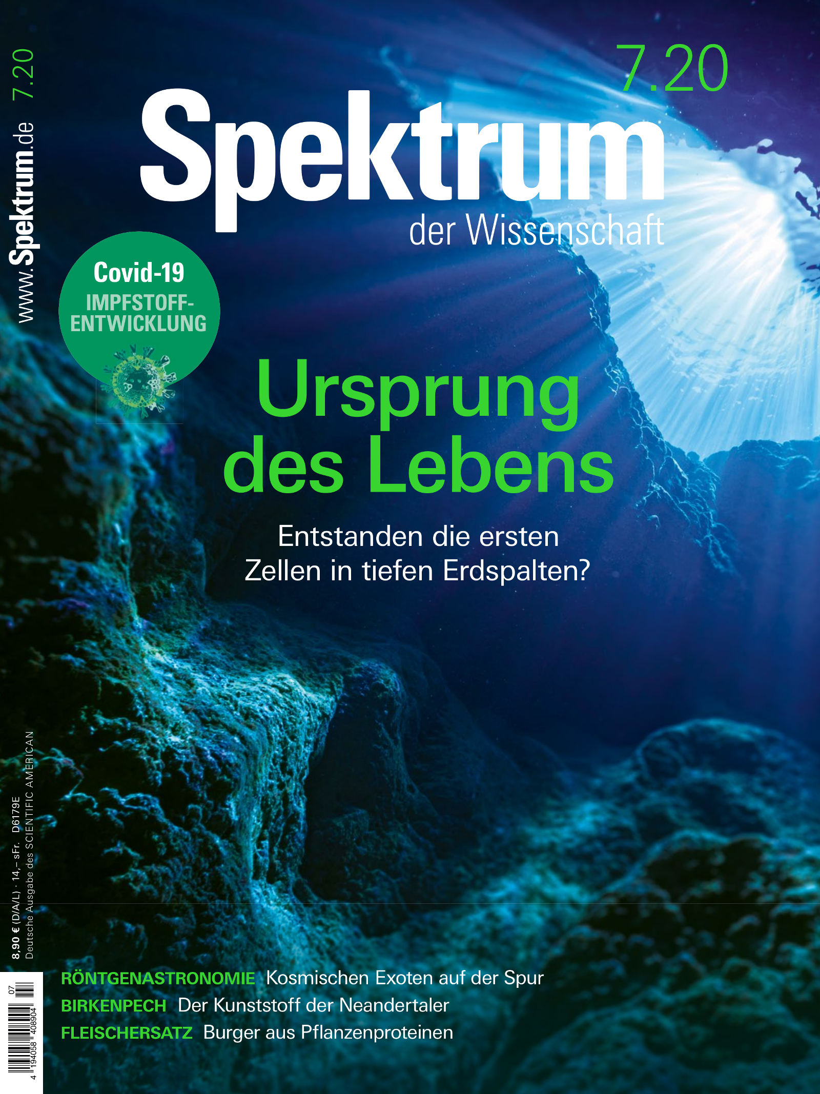 Spektrum der Wissenschaft 7/2020 Cover