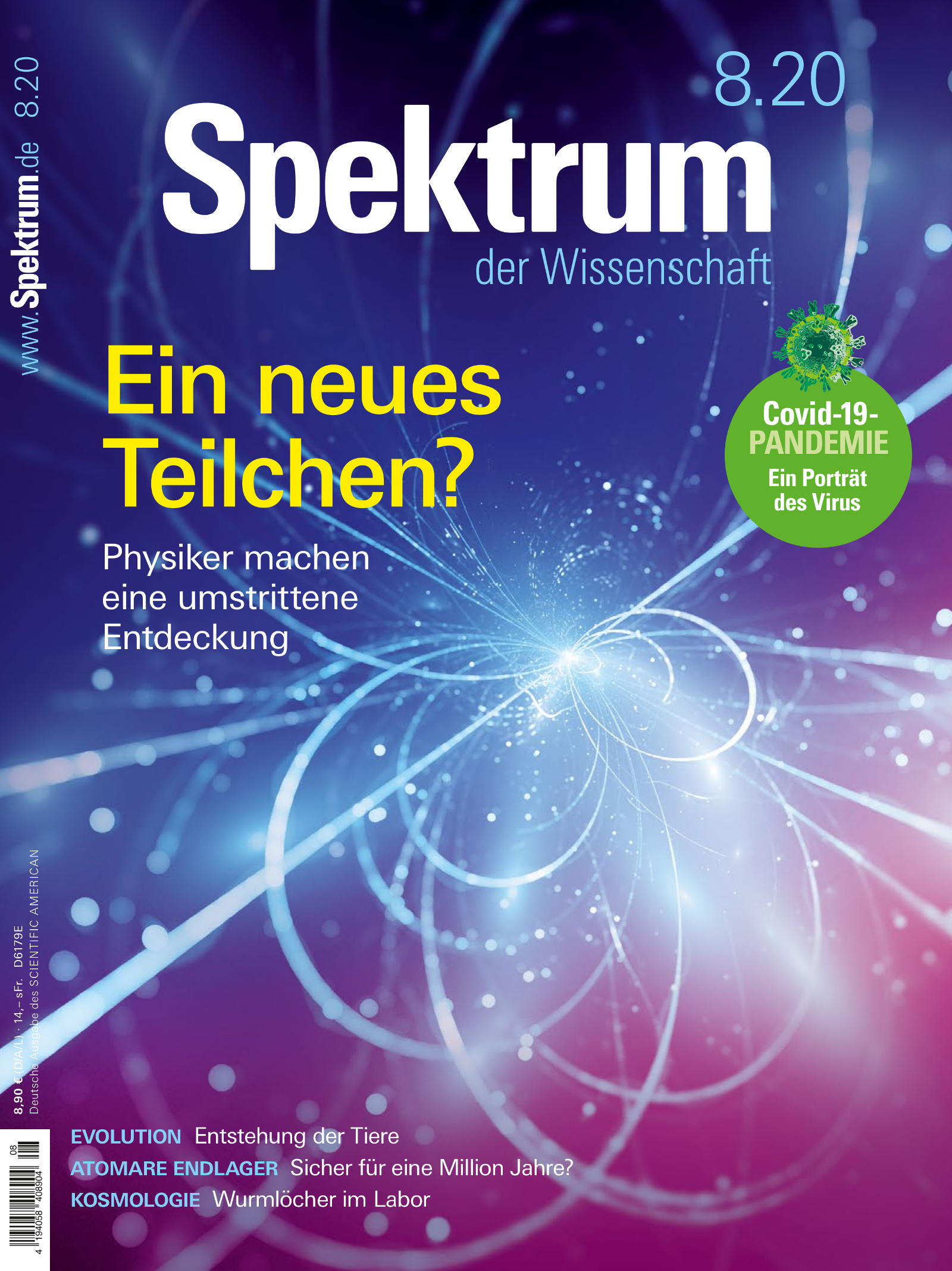 Spektrum der Wissenschaft 8/2020 Cover