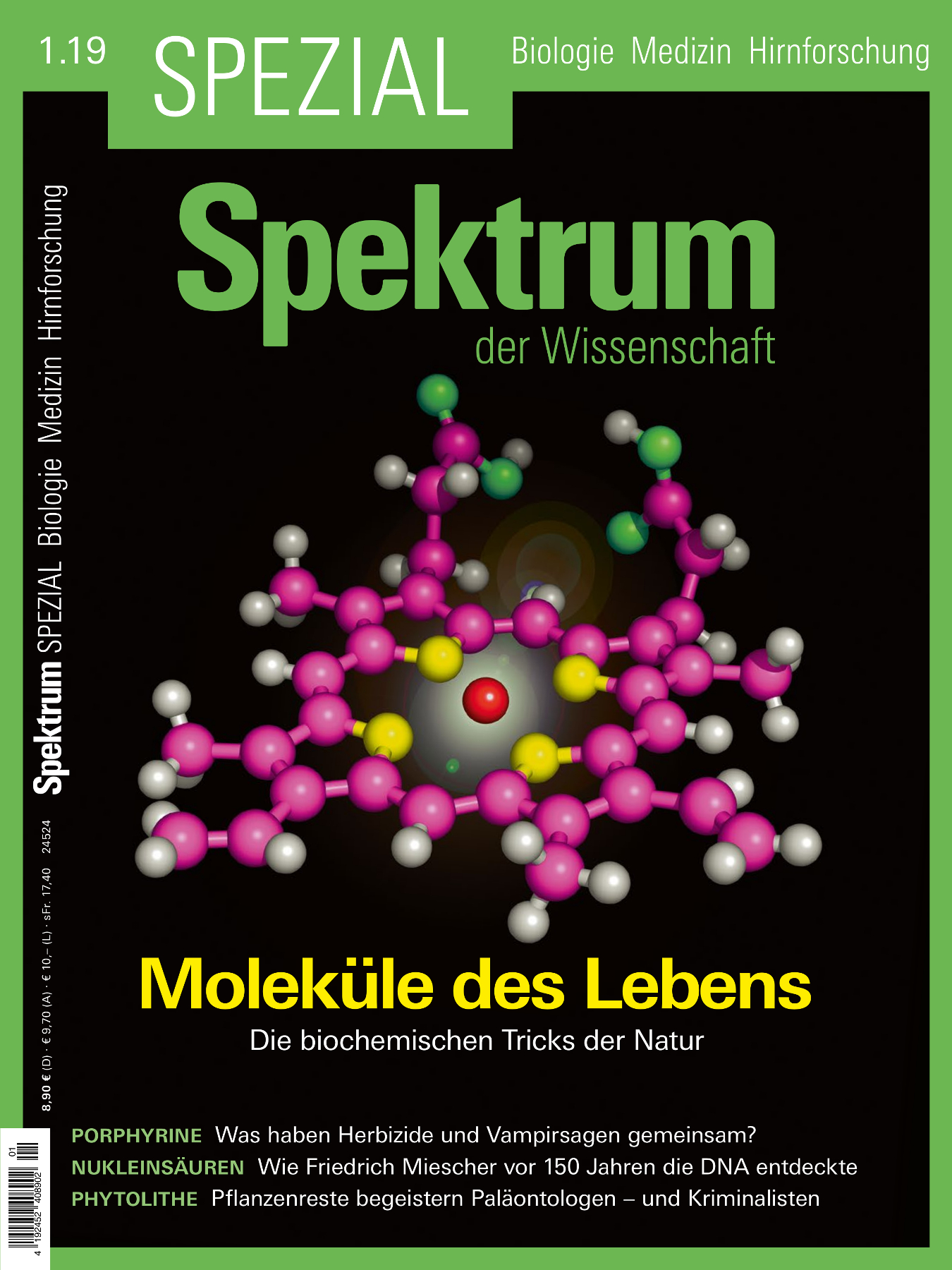 Spektrum Spezial Biologie - Medizin - Hirnforschung 1/2019 Cover