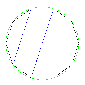 Sehne im Zehneck TreitzRätsel für Mathematik und Physik Spektrum