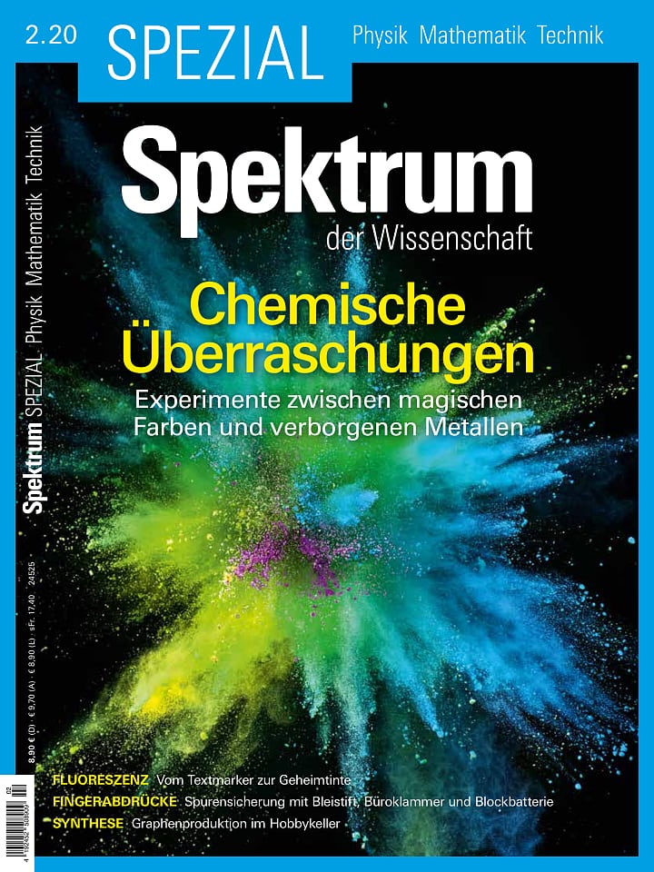 Spektrum der Wissenschaft – Spezial Physik - Mathematik - Technik 2/2020: Chemische Überraschungen Cover
