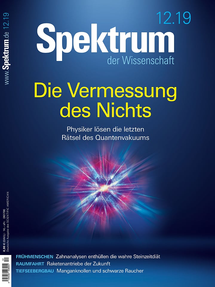 Spektrum der Wissenschaft – Dezember 2019 Cover
