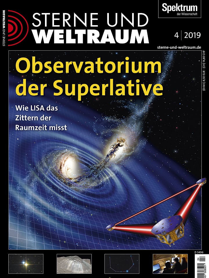 Sterne und Weltraum – April 2019 Cover
