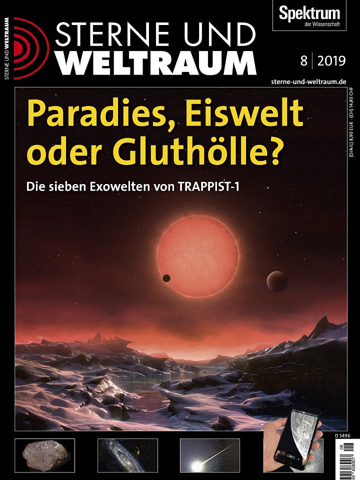 Sterne und Weltraum – August 2019 Cover