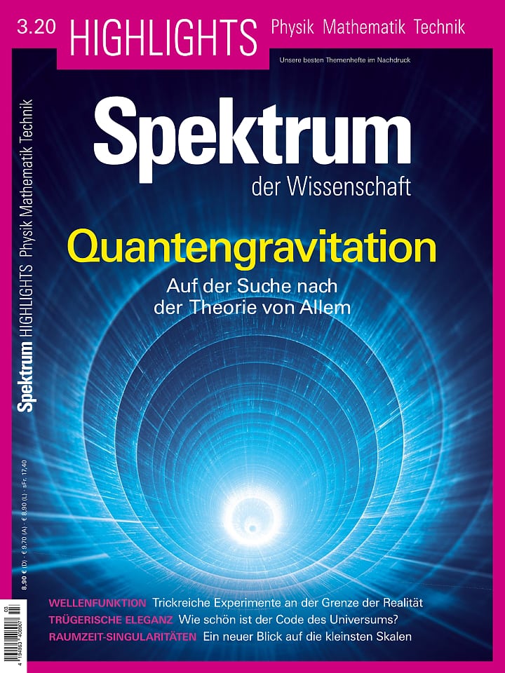 Spektrum der Wissenschaft – Spezial Physik - Mathematik - Technik 2/2019: Quantengravitation Cover