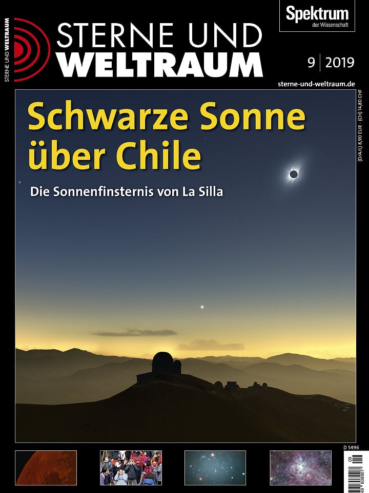 Sterne und Weltraum – September 2019 Cover