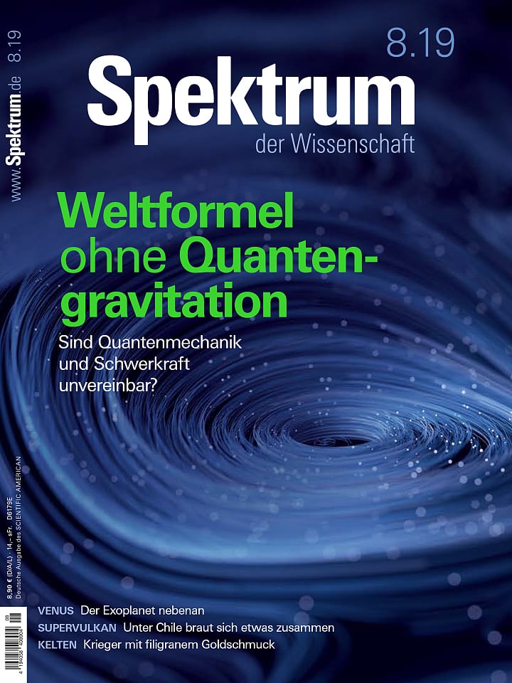 Spektrum der Wissenschaft – August 2019 Cover