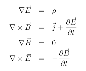 Maxwell-Gleichungen der klassischen Elektrodynamik in differentieller Form