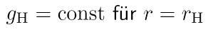 Nullter Hauptsatz der Thermodynamik Schwarzer Löcher