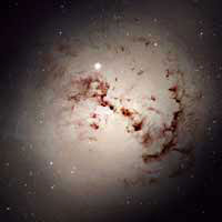 Ellipse NGC 1316, HST 2005
