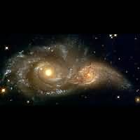 HST-Beobachtung einer Galaxienverschmelzung