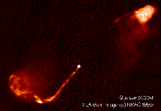 VLA-Radiobeobachtung des Quasars 3C334