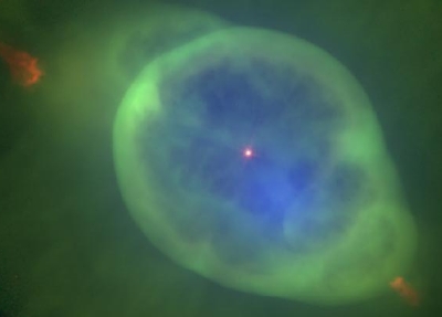 Falschfarbenbild des Planetarischen Nebels NGC3242
