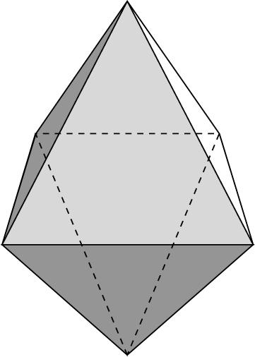 Abbildung 1 zum Lexikonartikel Oktaeder Abbildung 1 zum Lexikonartikel Oktaeder