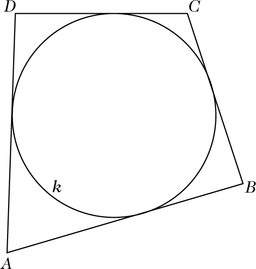 Abbildung 1 zum Lexikonartikel Tangentenviereck Abbildung 1 zum Lexikonartikel Tangentenviereck