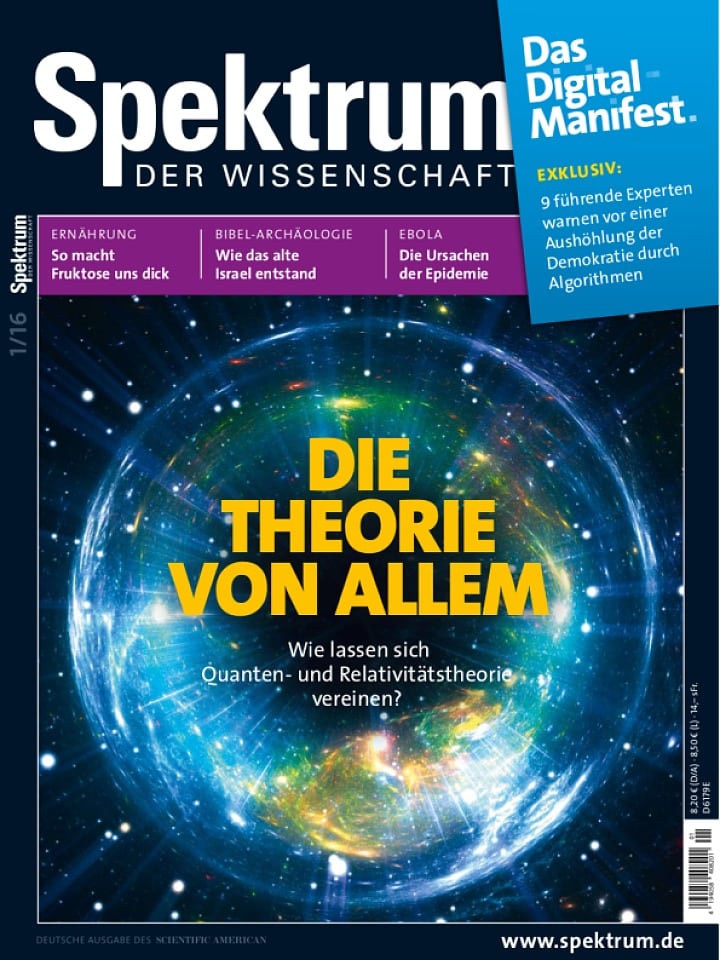 Digitalpaket Spektrum der Wissenschaft Jahrgang 2016 Spektrum der