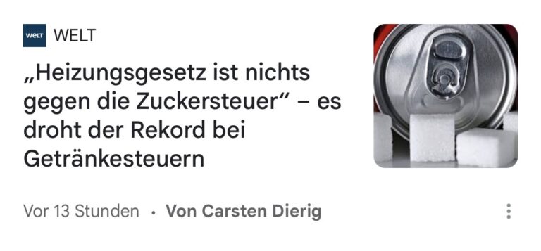 Von Heizungsgesetz bis Zuckersteuer – Das exekutive & publikative Desaster der Bundesrepublik