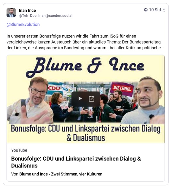 Blume & Ince im Elektroauto-Dialog über parteipolitischen Dualismus auf dem Weg nach Heilbronn
