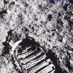 Fußabdruck von Edwin E. Aldrin
