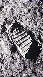 Fußabdruck von Edwin E. Aldrin