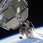 Astronaut im Außeneinsatz