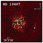 massearmer Begleiter des Sterns HD 19467