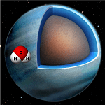 Künstlerische Darstellung des (vermuteten) Wasserplaneten Kepler138 d