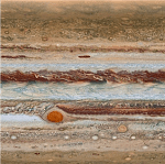 Ausschnitt der Atmosphäre Jupiters