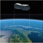 Größenvergleich des Asteroiden Kleopatra mit Norditalien